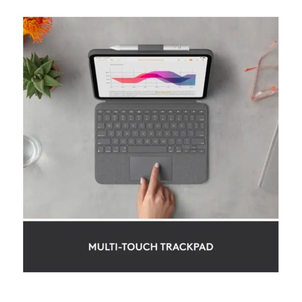 Logitech Gray Tablet Keyboard Case - Picture 4 of 8